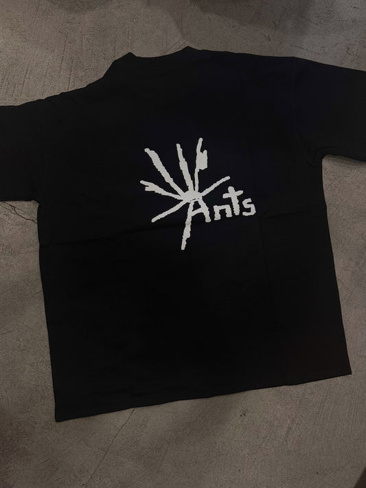 Ants Oversized T-Shirt Black + Coffee Bag